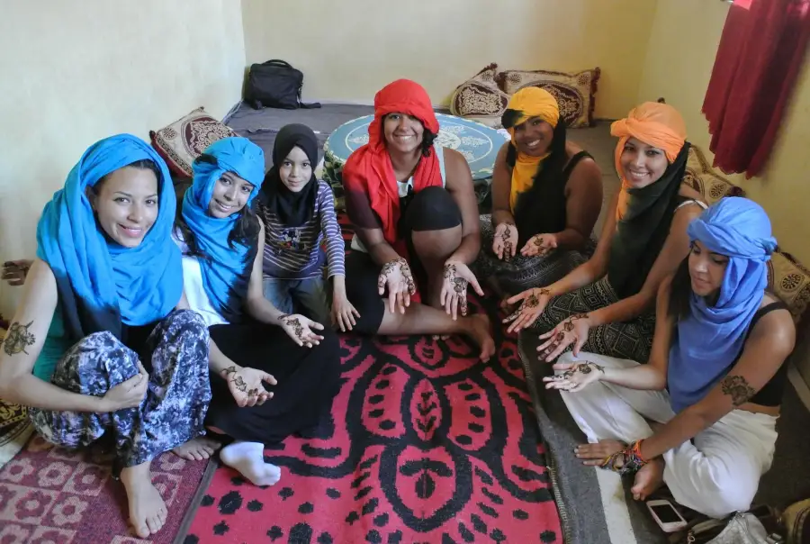 Henna with a Berber family
